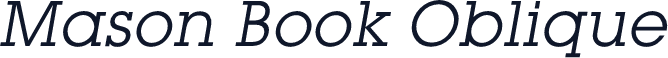 Mason Book Oblique