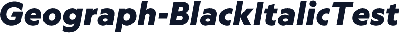 Geograph-BlackItalicTest