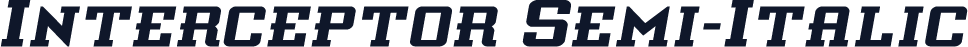 Interceptor Semi-Italic
