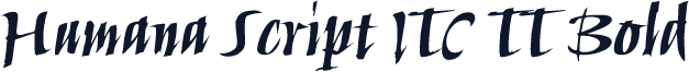 Humana Script ITC TT Bold