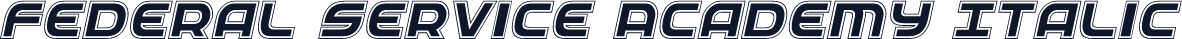 Federal Service Academy Italic
