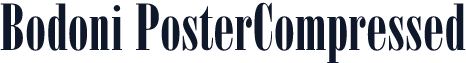 Bodoni PosterCompressed