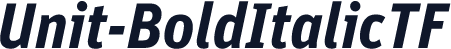 Unit-BoldItalicTF