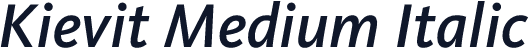 Kievit Medium Italic