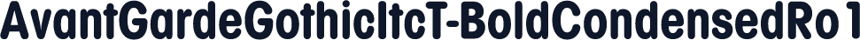 AvantGardeGothicItcT-BoldCondensedRo1