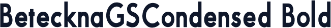 BetecknaGSCondensed Bold