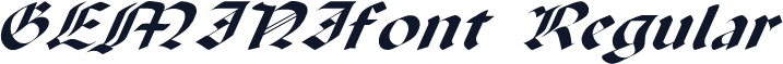 GEMINIfont Regular