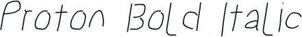 Proton Bold Italic