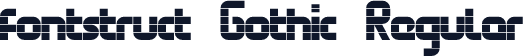 fontstruct Gothic Regular