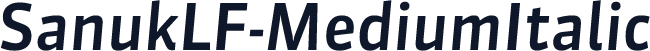 SanukLF-MediumItalic