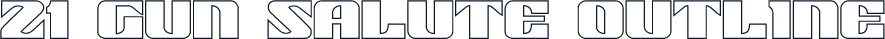 21 Gun Salute Outline