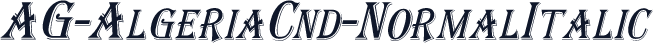 AG-AlgeriaCnd-NormalItalic