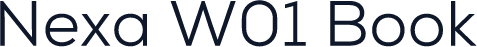 Nexa W01 Book