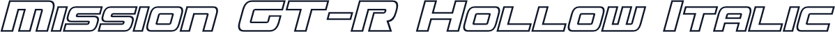 Mission GT-R Hollow Italic