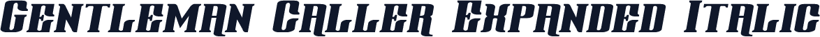 Gentleman Caller Expanded Italic