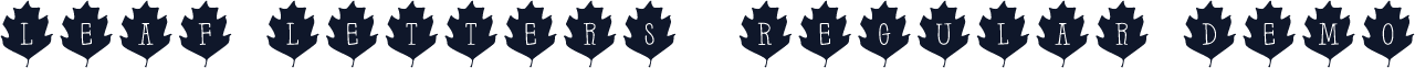 Leaf Letters  Regular Demo