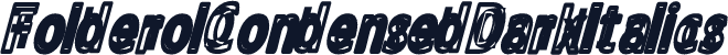 FolderolCondensedDarkItalics
