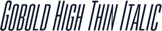 Gobold High Thin Italic