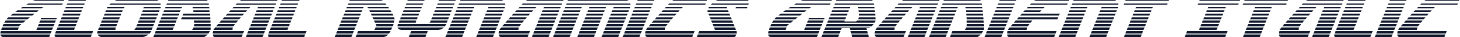 Global Dynamics Gradient Italic