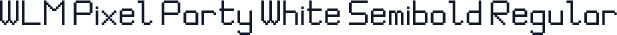 WLM Pixel Party White Semibold Regular