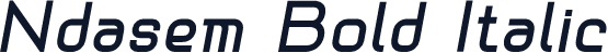 Ndasem Bold Italic