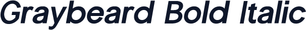 Graybeard Bold Italic