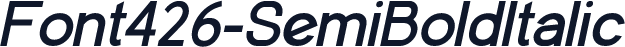 Font426-SemiBoldItalic