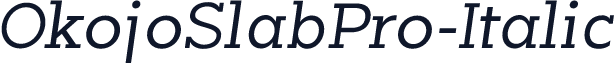 OkojoSlabPro-Italic