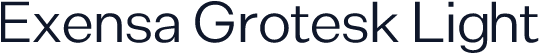 Exensa Grotesk Light