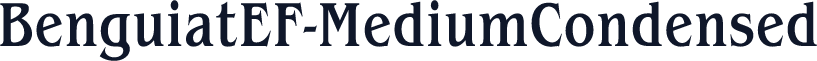 BenguiatEF-MediumCondensed