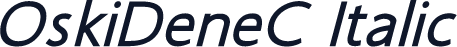 OskiDeneC Italic