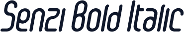 Senzi Bold Italic