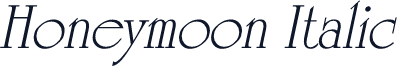 Honeymoon Italic