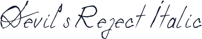 Devil's Reject Italic