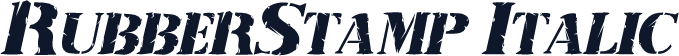 RubberStamp Italic
