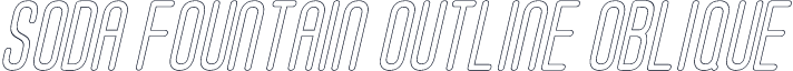 Soda Fountain Outline Oblique