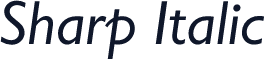 Sharp Italic