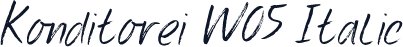 Konditorei W05 Italic