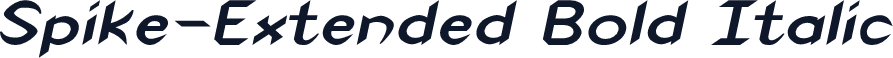 Spike-Extended Bold Italic