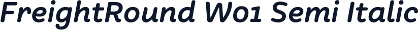 FreightRound W01 Semi Italic