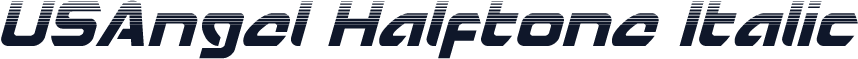 USAngel Halftone Italic