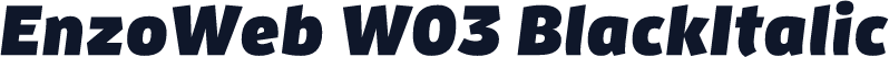 EnzoWeb W03 BlackItalic