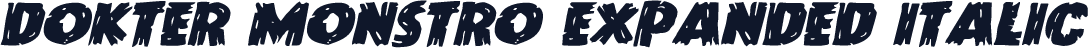 Dokter Monstro Expanded Italic
