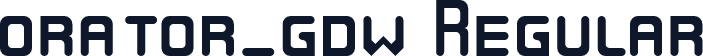 orator_gdw Regular