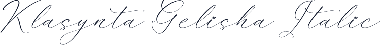 Klasynta Gelisha Italic