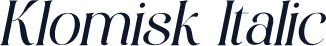 Klomisk Italic