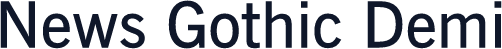 News Gothic Demi