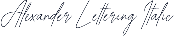 Alexander Lettering Italic
