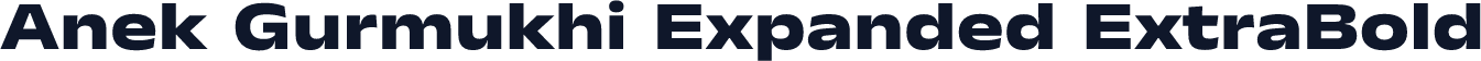 Anek Gurmukhi Expanded ExtraBold