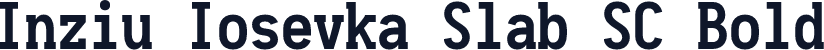 Inziu Iosevka Slab SC Bold